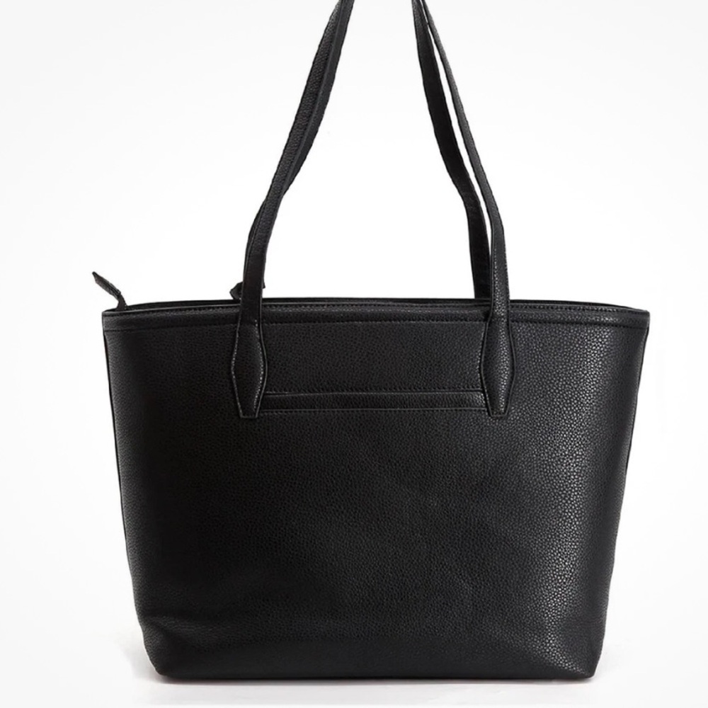 French Connection Bethan Pebble Tote Black 12X14X6 in. Brand New Dust Bag Incl. - Picture 15 of 15
